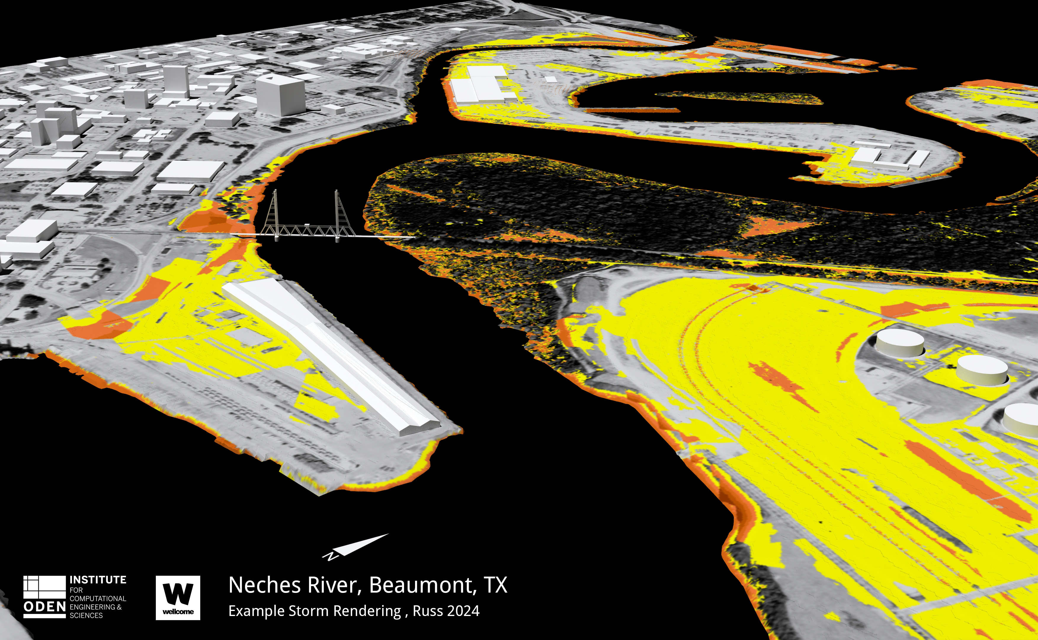 Storm rendering in Beaumont